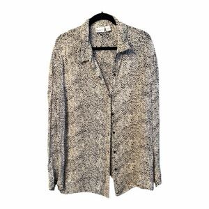 Chico's Black and White Polka Dot Blouse